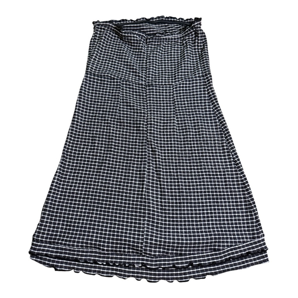 Topshop Gingham Check Mini Strapless 10 Dress Euro Summer Coquette - Picture 3 of 7